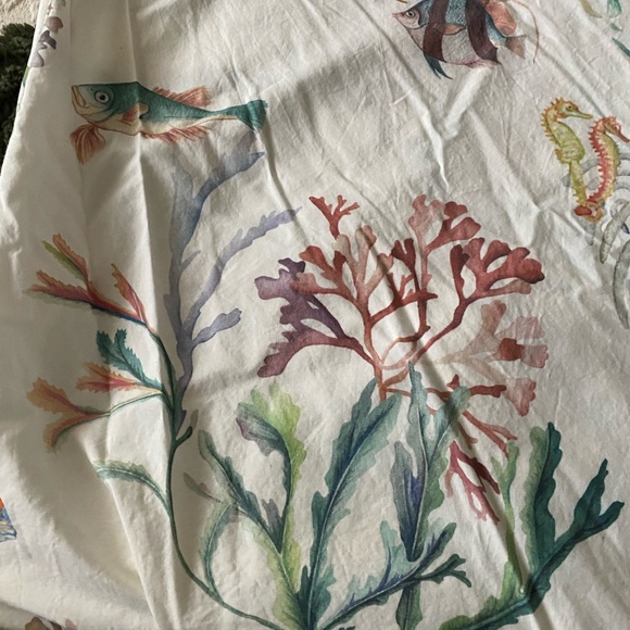 Pottery Barn IDS Fisher Coastal Duvet Cover/Full-Queen w/King Shams - Picture 6 of 8